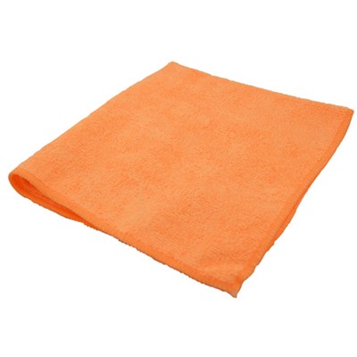 Victoria Bay All Purpose Cleaning Cloth 16x16 In Microfiber Orange 12/Pack