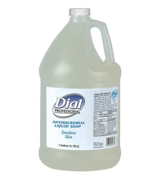 Dial 1 Gallon Sensitive Skin Antimicrobial Liquid Hand Soap Refill