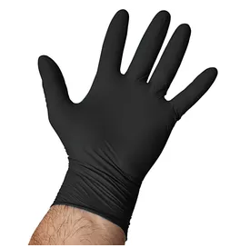 Victoria Bay gloves xl black 3mil nitrile rubber disposable powder-free 1000/case