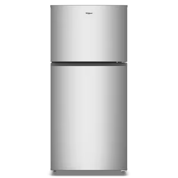 Whirlpool 30 in. 19 cu. ft. Standard Depth Top Freezer Refrigerator in Fingerprint Resistant Stainless with Total Coverage Cooling