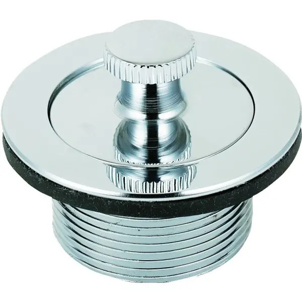 1-7/8" Od, 1-1/2" ID Coarse Thread Lift-And-Turn Drain Assembly, Chrome Plated