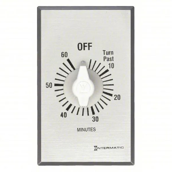 Intermatic 60 Minute Spring-Wound Switch Timer W/ Plate
