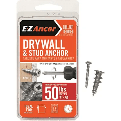 E-Z Ancor Stud Solver 50 lbs. Drywall and Stud Anchors (20-Pack)