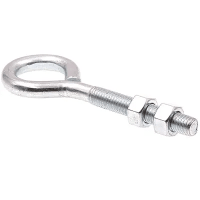 Generic Eye Bolts With Nuts, -13 6 In.,zinc, Package Of 10