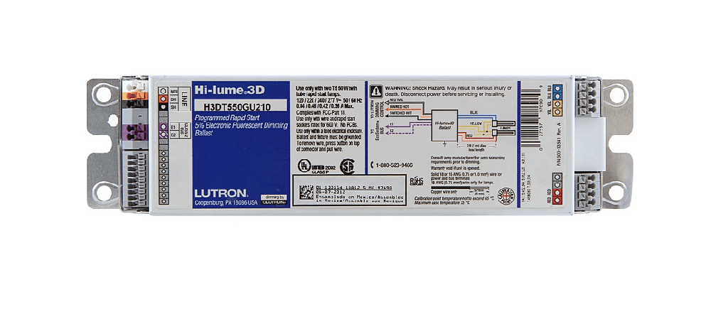 Lutron Hi-lume 3D Electronic Dimming Ballast 120-277V 50/60Hz