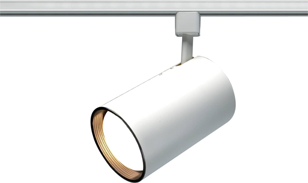 Satco 1 Light R20 Track Head Straight Cylinder White Finish H-Style