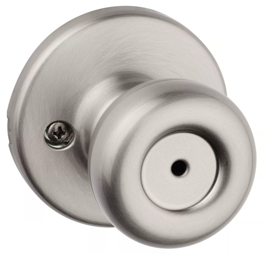 [93001-924] Kwikset Tylo Satin Nickel Bed/Bath Privacy Door Knob