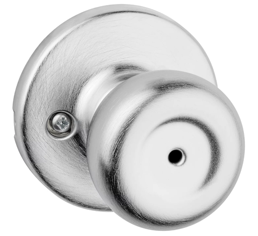 [93001-927] Kwikset Tylo Satin Chrome Bed/Bath Privacy Door Knob