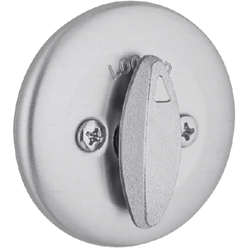 [96630-055] Kwikset 663 Series Satin Chrome Single-Sided Thumb Turn Deadbolt With Microban Technology