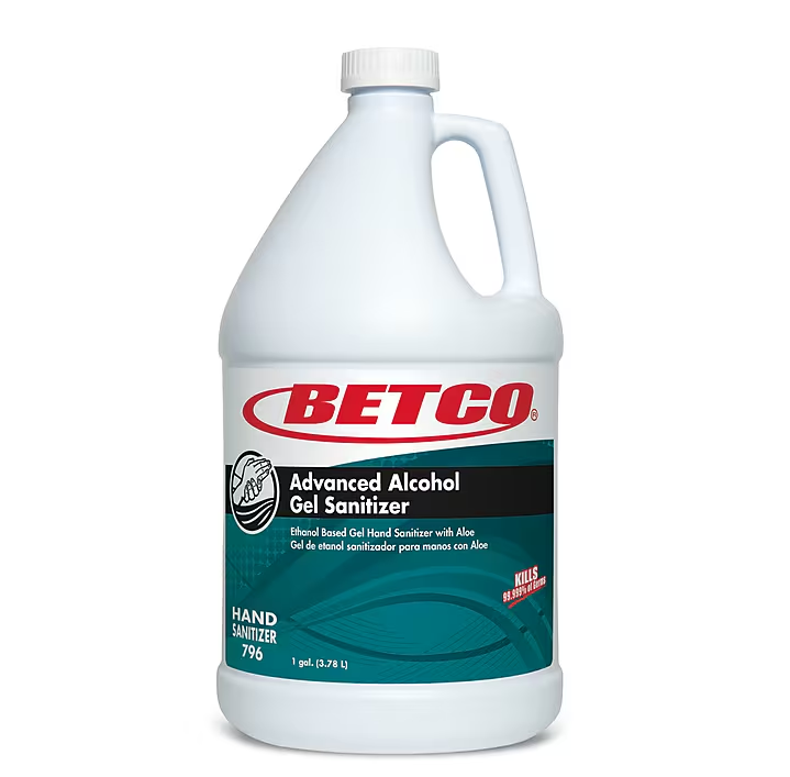 BETCO Hand Sanitizer Gel 1 GAL 70% Ethyl Alcohol 4/case