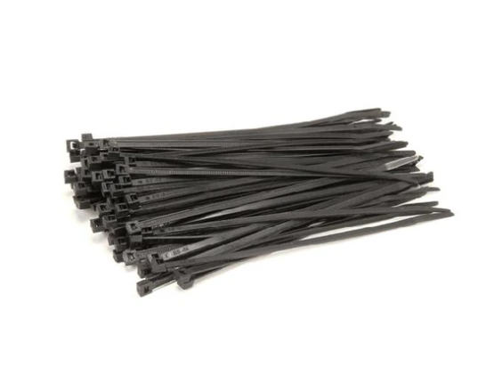 AMERICAN ELITE MOLDING 36 in. 175 lb. Black Cable Tie (50-Pack)