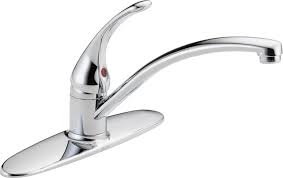 Delta Foundations Single-Handle Standard Kitchen Faucet in Chrome