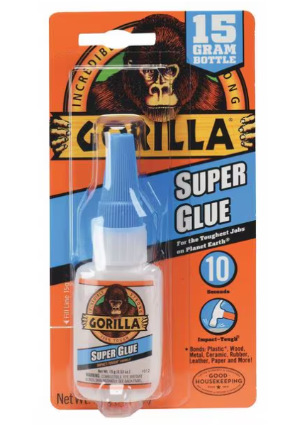 GORILLA GLUE SUPER GLUE, 15G BOTTLE