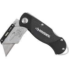 Husky Folding Lock-Back Utility Knife