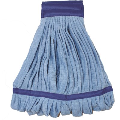 Renown Microfiber String Mop Head Large Canvas Headband Tube in Blue