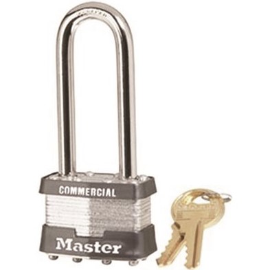Master Lock No. 1 Steel Laminated Padlock 2-1/2 in. L Shackle Keyed Alike No. 2126