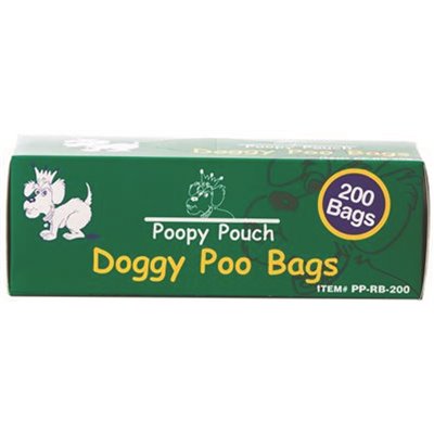 Poopy Pouch Universal Pet Waste Disposal Replacement Bags (200 Bags per Roll, 10 Rolls per Case)