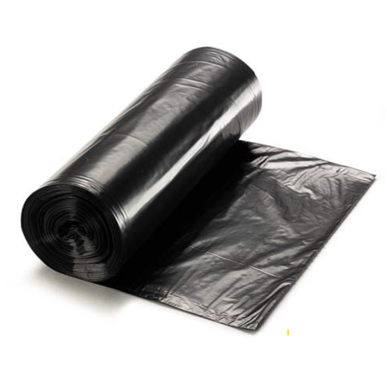 Beta Plastics 40x46in Black 1.1mil Can Liner Roll 100/Case
