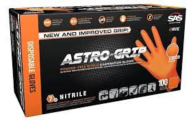 Astro-Grip Powder-Free Nitrile Exam Grade Disposable Gloves - 7 Mil