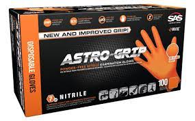 Astro-Grip Powder-Free Nitrile Exam Grade Disposable Gloves - 7 Mil