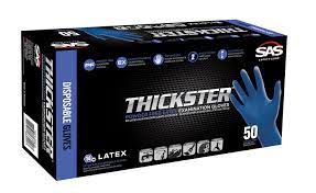 Thickster Powdered Latex Disposable Gloves -14 Mil  X-Large BX 10 (Box)