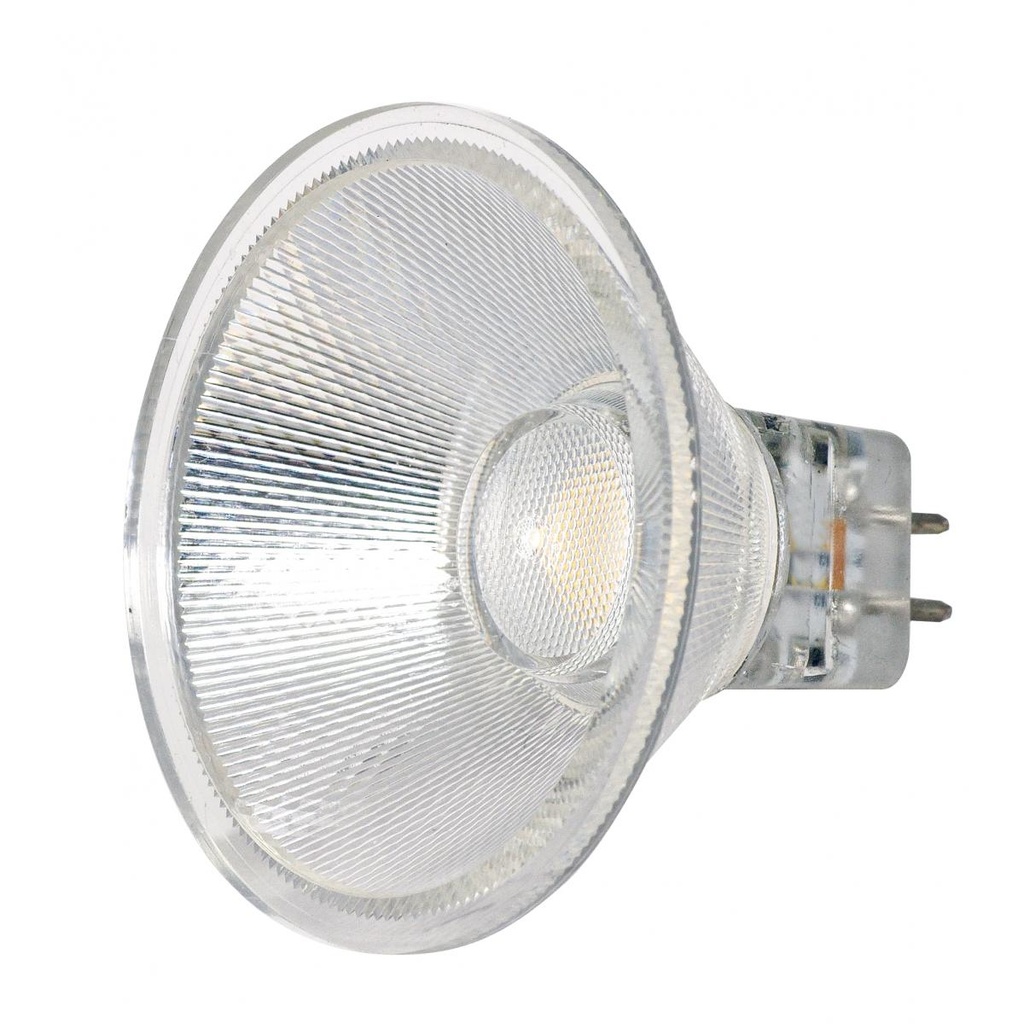 Satco 3 Watt; LED MR16 LED; 3000K; 40 deg. Beam Angle; GU5.3 base; 12 Volt