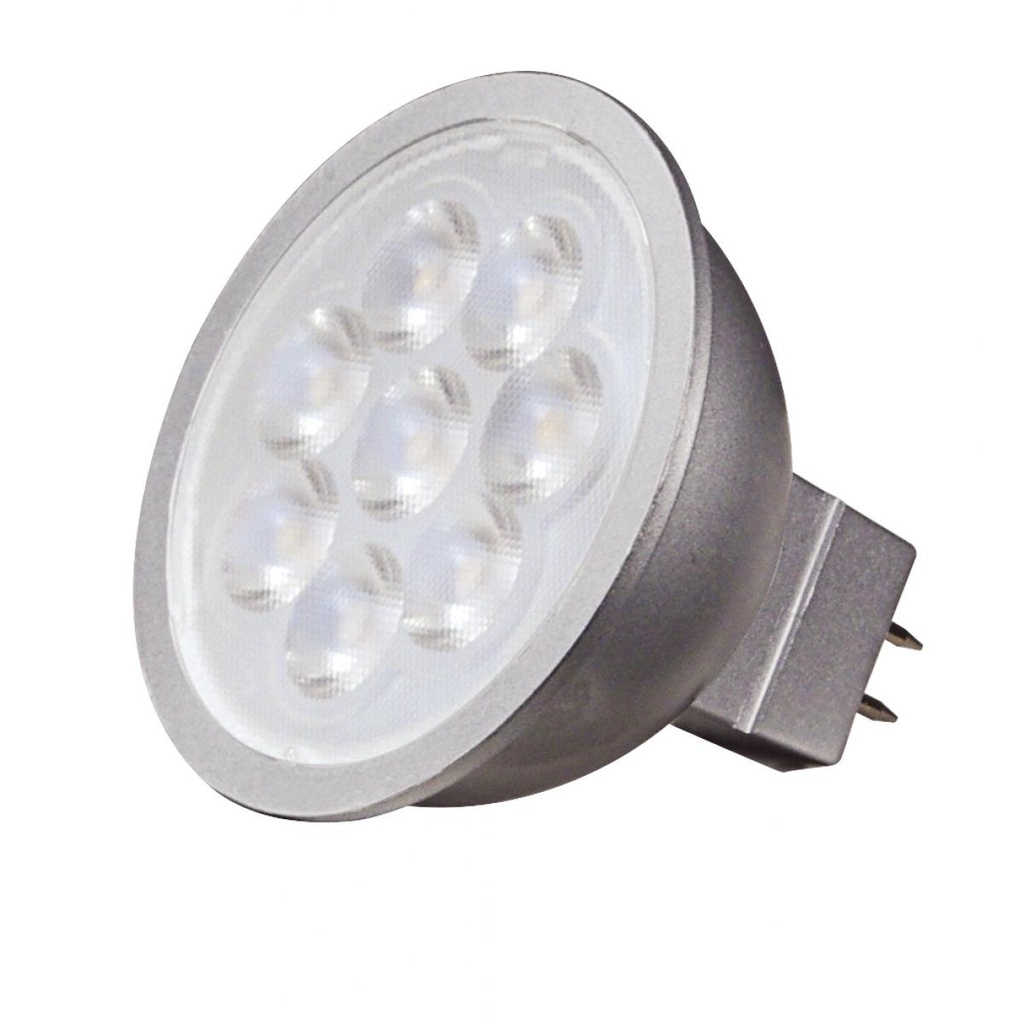 Satco 6.5 Watt; LED MR16 LED; 3000K; 40 deg. Beam Angle; GU5.3 base; 12 Volt AC/DC