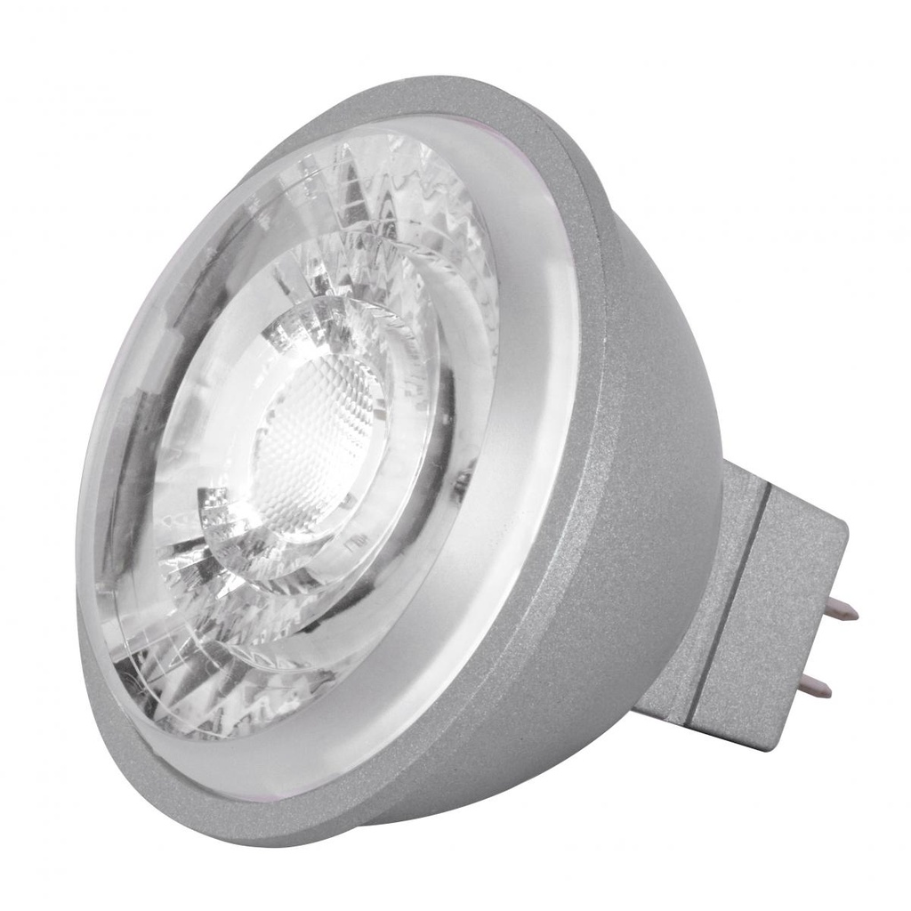 Satco 8W; LED MR16; 3000K; 15 deg. beam spread; GU5.3 base; 12 Volt AC/DC