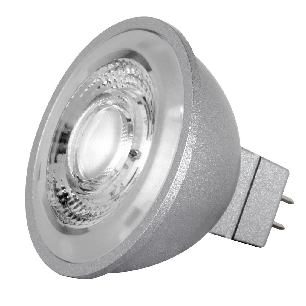 Satco 8W; LED MR16; 3000K; 40 deg. beam spread; GU5.3 base; 12 Volt AC/DC