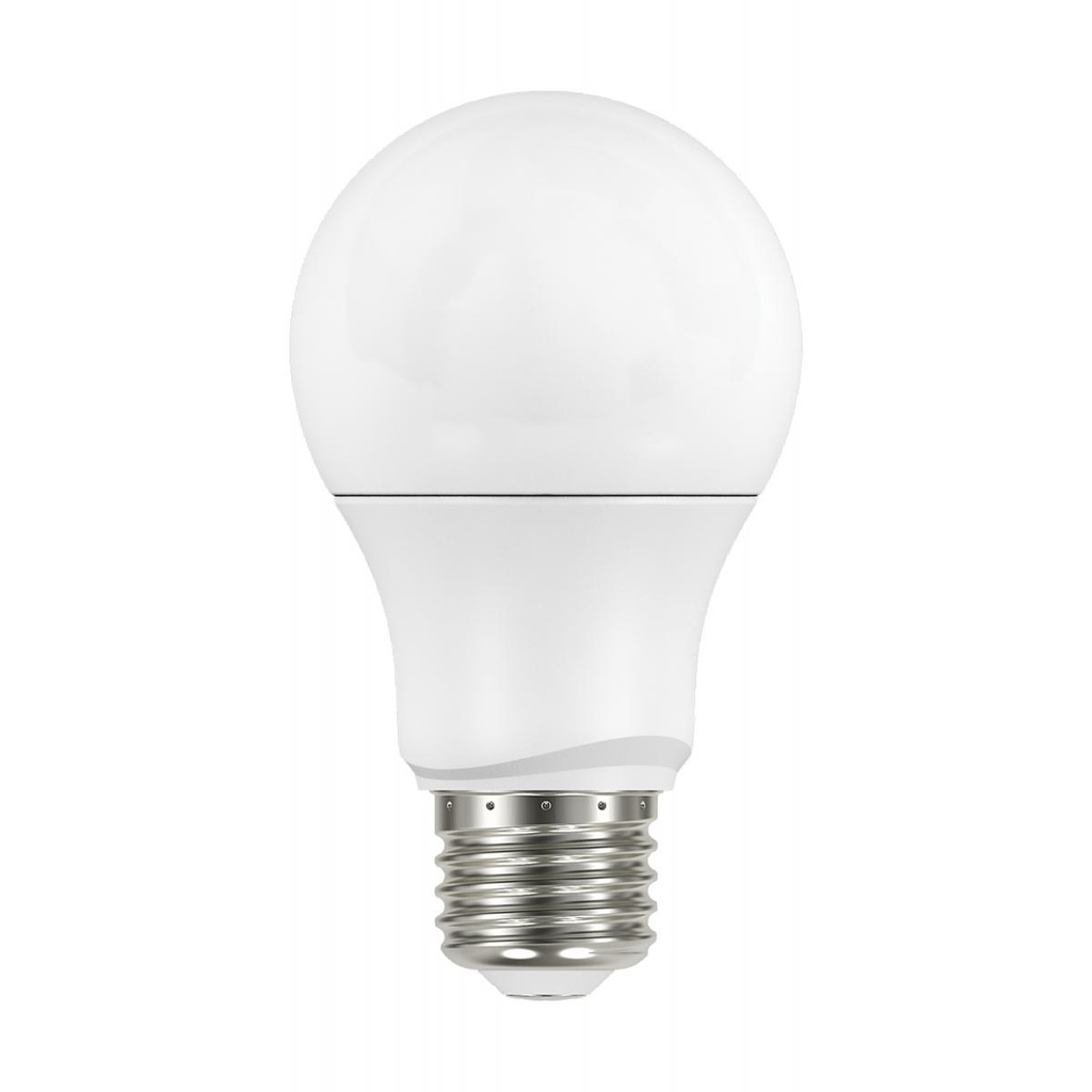 Satco 9.5 Watt A19 LED; 3000K; Dimmable; Medium base; 230 deg. Beam Angle; 4-pack
