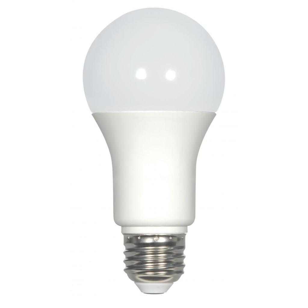 Satco 9.8 Watt; A19 LED; 2700K; Medium base; 220 deg. Beam Angle; 120 Volt