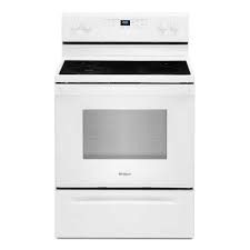 Whirlpool 30 in. 5.3 cu. ft. 4 Burner Element Electric Range in White with Storage Drawer