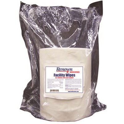 Renown 8 in. x 10 in. All-Surface Cleaning Centerpull Facility Gym Wipes  (800 Count Packs, 2 Rolls per Case)
