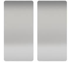 Wall Guard, Silver, Stainless Steel, PK2