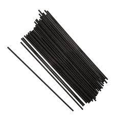 Victoria Bay Jumbo Straw 7.75 In Pp Black Unwrapped 400 Count/Pack 25 Packs/Case 10000 Count/Case
