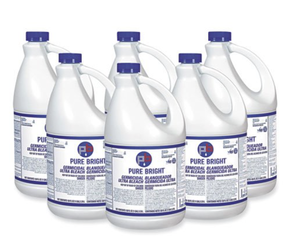 Pure Bright Bleach 1 Gal Liquid Germicidal 6% 6/Case