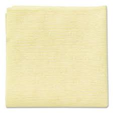 Rubbermaid Cleaning Cloth 16x16 In Light Duty Microfiber Yellow 24/Pack