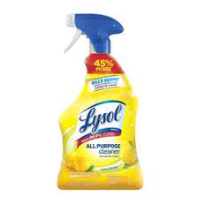 Lysol® Lemon Spray All Purpose Cleaner 32 FLOZ Liquid Quaternary Ammonium Box 12