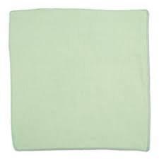 Cleaning Cloth 16x16 In Light Duty Microfiber Green 24/Pack