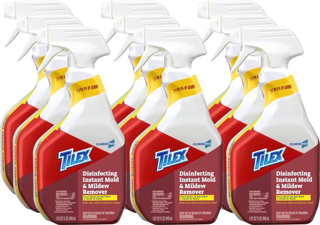 Tilex® Mildew Remover 32 Floz Multi Surface Rtu Sodium Hypochlorite 9/Case