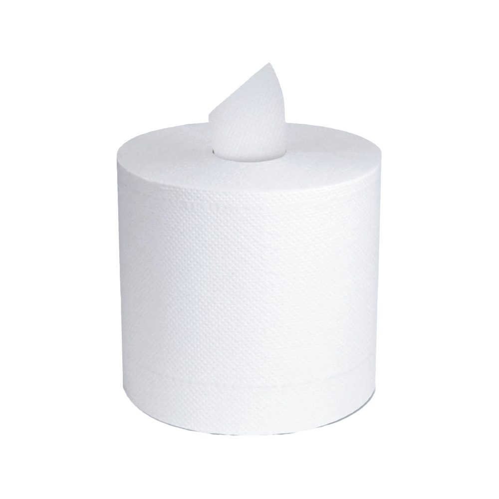 Victoria Bay Roll Paper Towel 7.6x12 In 2ply Virgin Paper White Centerpull 8.3in Roll 2.2in Core Diameter 6/Case