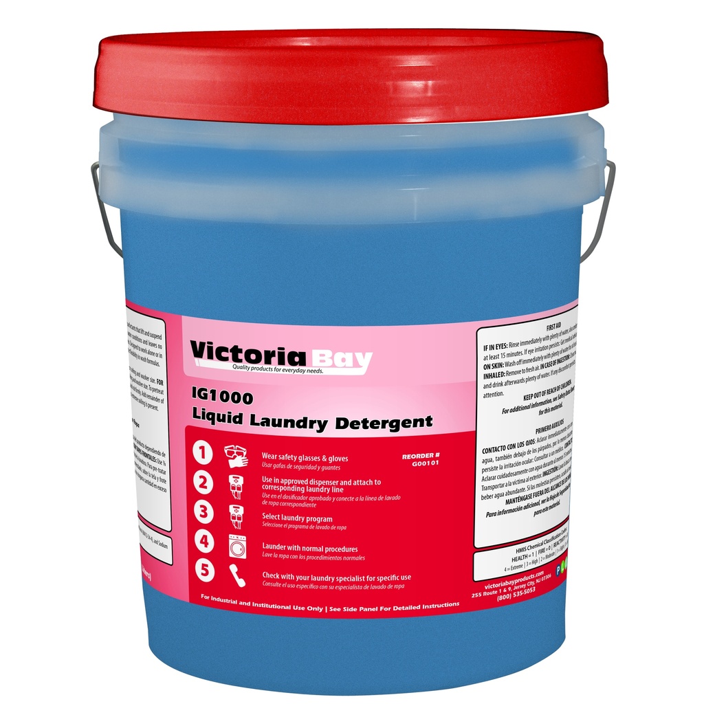 Victoria Bay Ig1000 Liquid Laundry Detergent 5 Gal 1/Pail