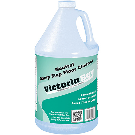 Victoria Bay Neutral Damp Mop Floor Cleaner 1 Gal 4/Case