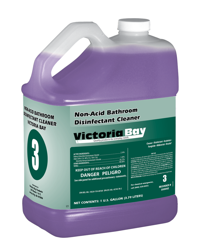 Victoria Bay Non-Acid Disinfectant Bathroom Cleaner 1 Gal 2/Case