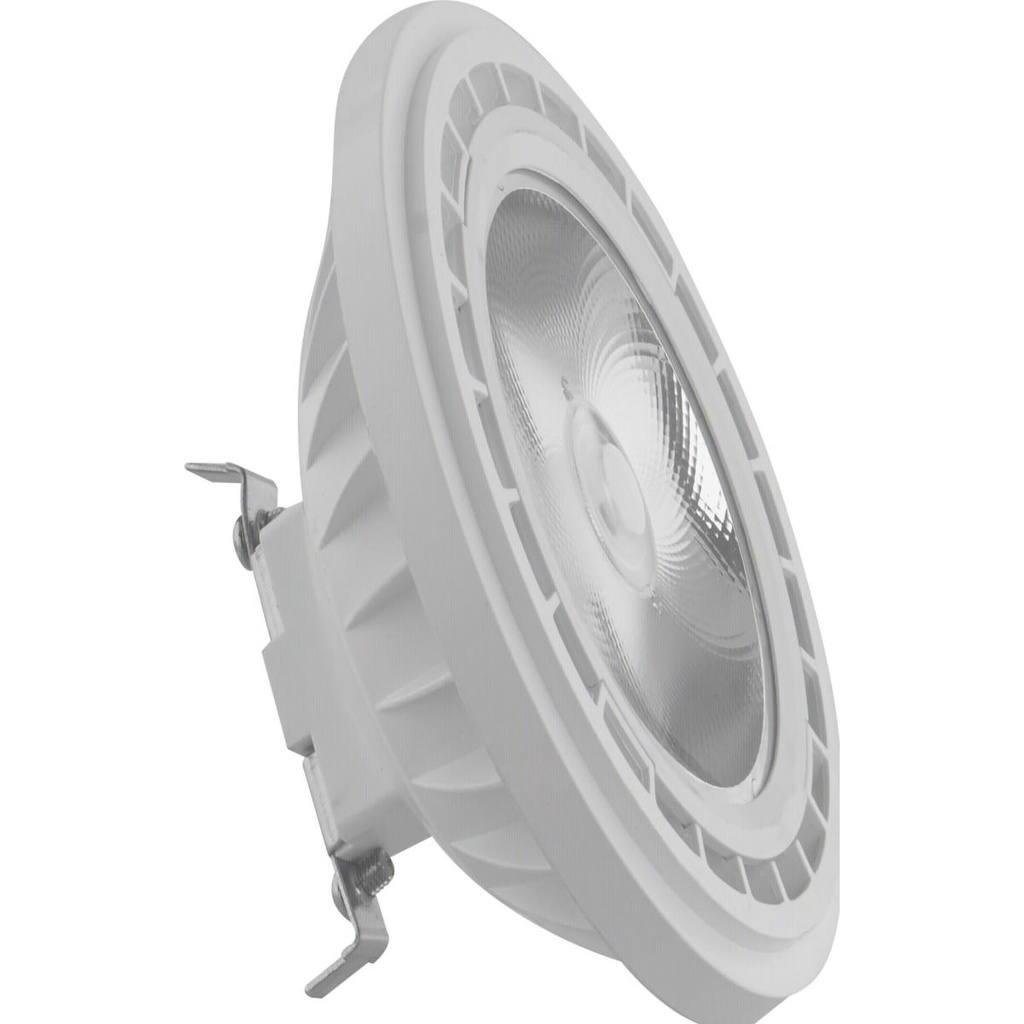 Satco 12 Watt; AR111; COB LED; 900 Lumens; G53 Base; 80 CRI; 3000K; 12 Volt; 36 Degree; Floodlight Bulb