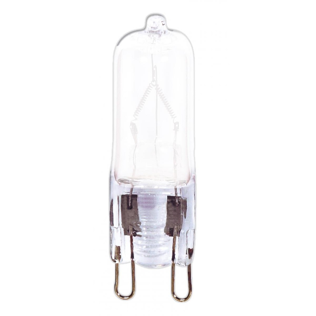 Satco 40 Watt; Halogen; T4; Frosted; 2000 Average rated hours; 450 Lumens; Double Loop base; 120 Volt