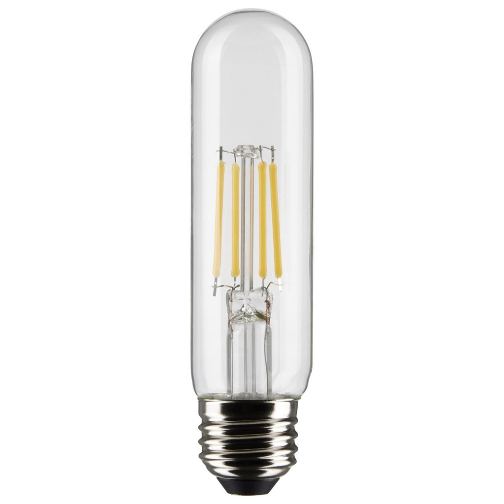 Satco 5.5 Watt T10 LED; Clear; Medium base; 90 CRI; 2700K; 120 Volt