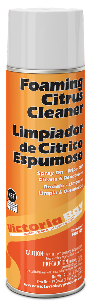 Victoria Bay Foaming Citrus Cleaner 19 Floz 12/Case