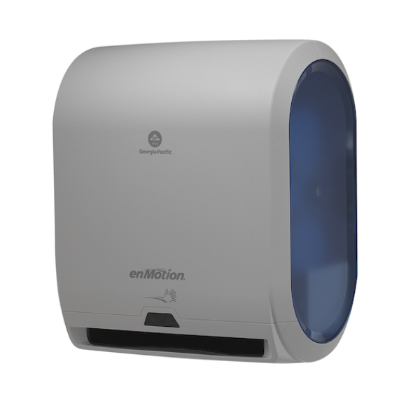 Georgia-Pacific enMotion Paper Towel Dispenser 9.5X14.7X17.3 IN Wall Mount Gray 1-Roll Touchless 10IN Roll 1/Case
