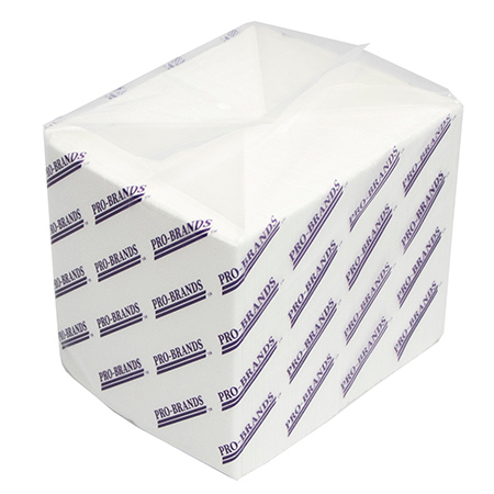 PRO-BRANDS Beverage/Cocktail Napkin - 9" x 9" 500 unit Cs/8